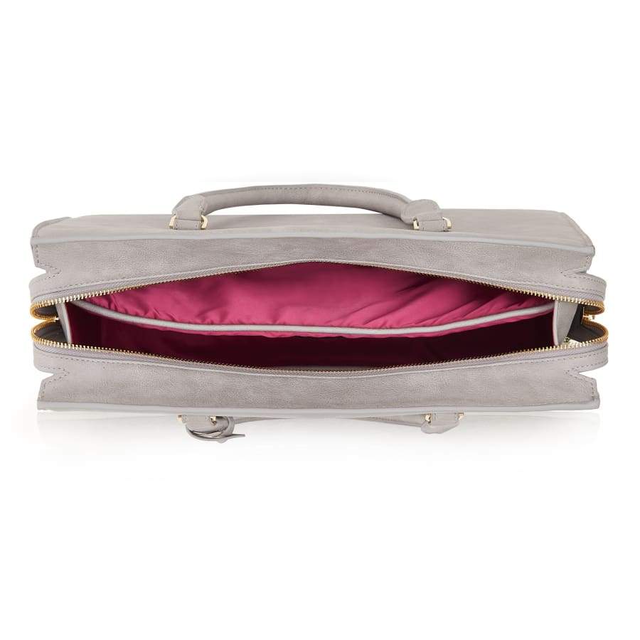 Aricia Grey Vegan Laptop Bag