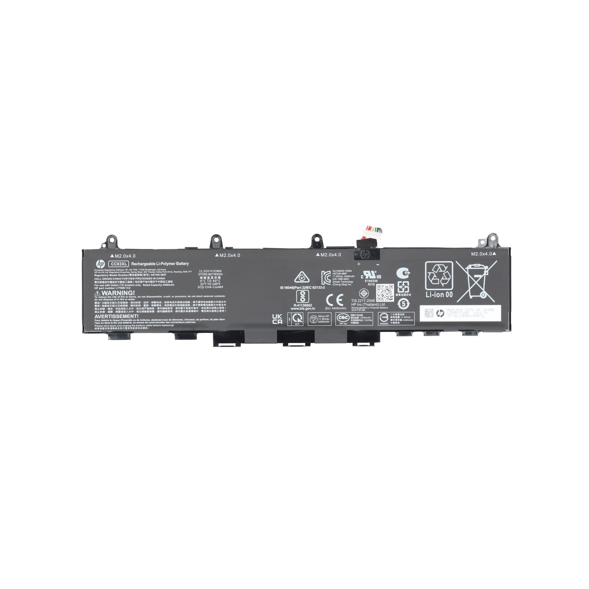Hp laptop battery 4400 mah