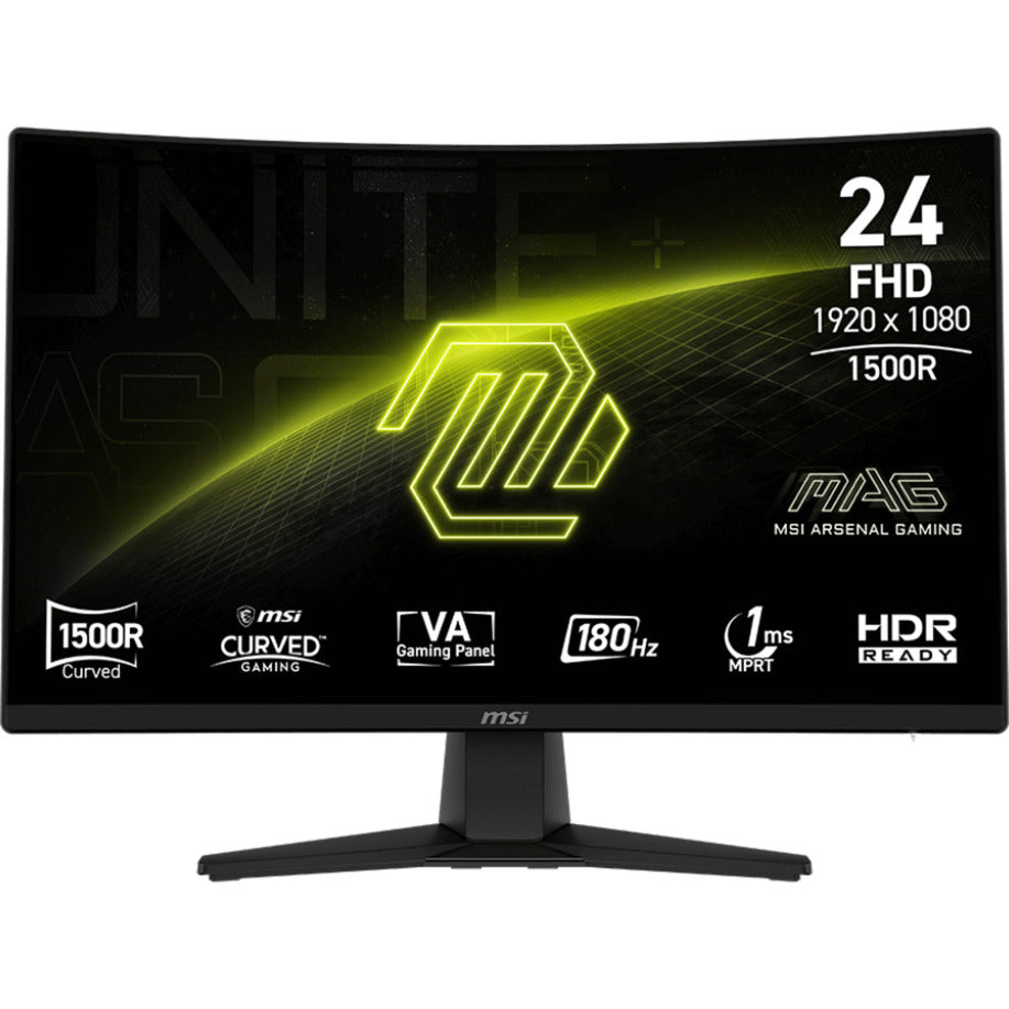 Msi mag 242c 23.6 curved gaming monitor (black, hdmi, displayport, 180 hz)
